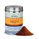 Herbaria Obazd wel! bio 90g M-Dose – Bio-Gewürzmischung bayerischen Biergartenklassiker Obazda – voor Brotaufstriche, Käsegerichte, Käsefondue – Raclette Gewürz - in nachhaltiger Aromaschutz-Dose