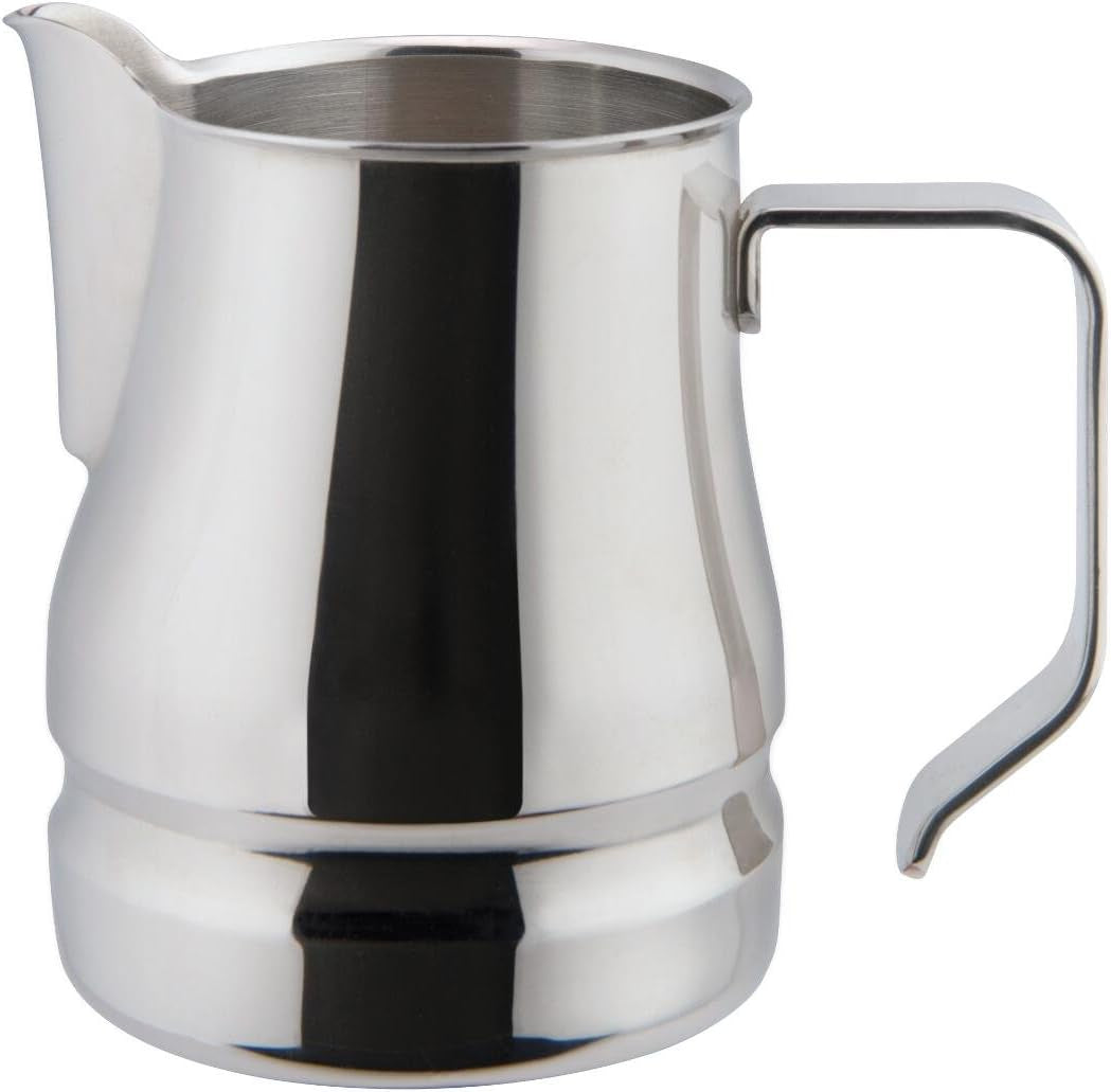 Melkbeker voor cappuccino in roestvrij staal, 18/10 kopjes, 9,75 cl
