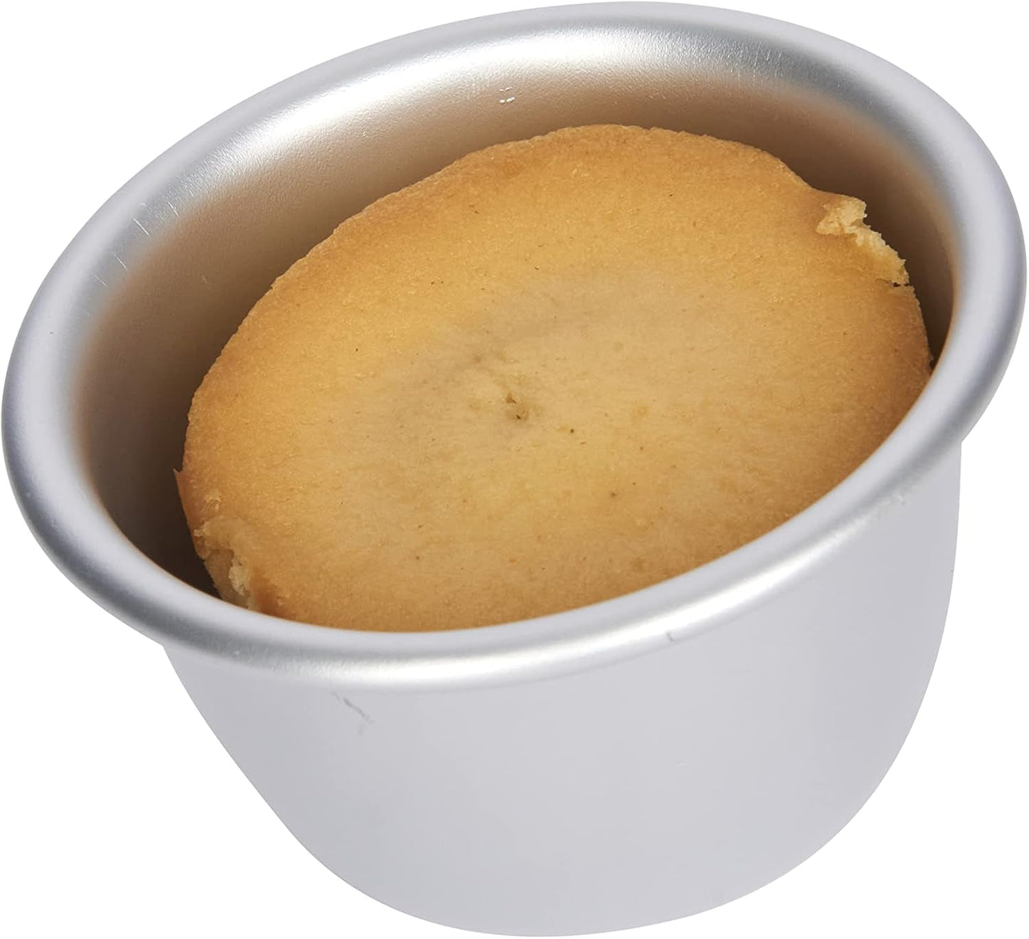 Kitchencraft Mini Puddingvormen Geanodiseerd Aluminium 7,5 cm Set van 4 Zilveren Bakvormen & Dienbladen Naty Shop