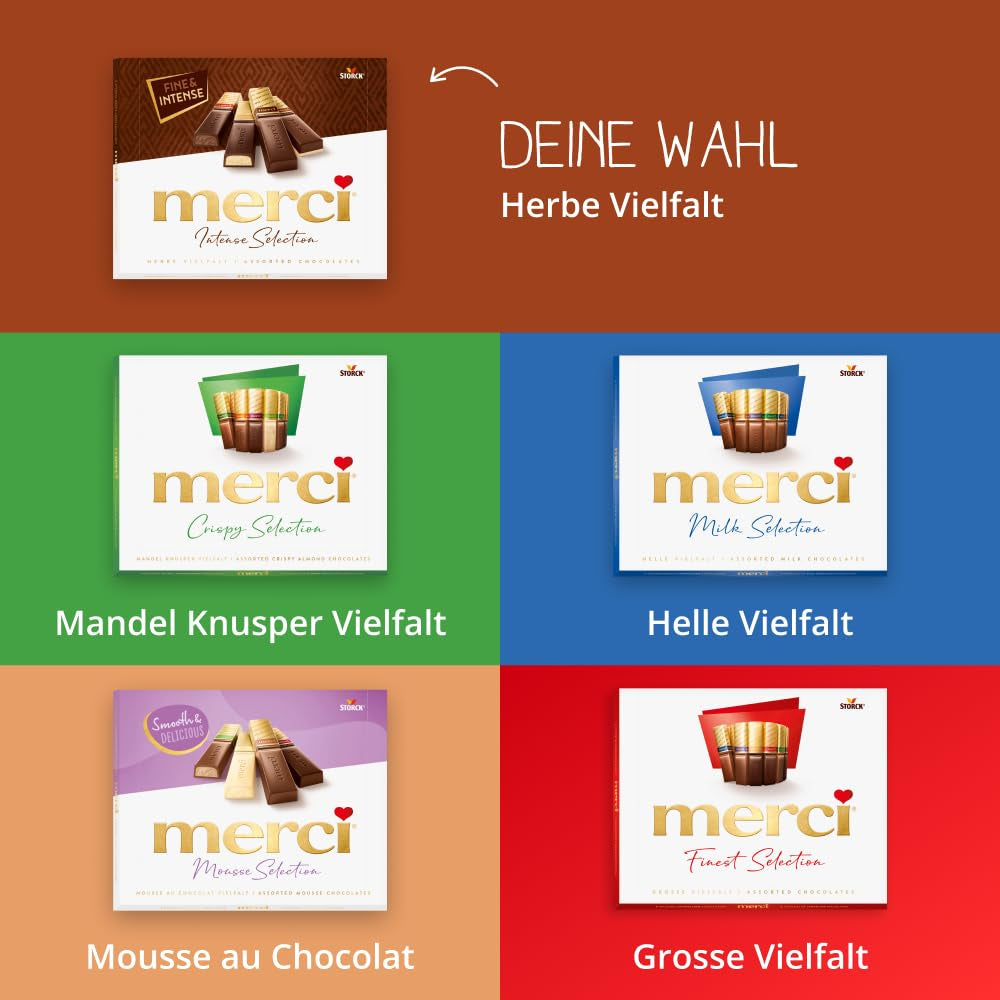 Finest Selection variant pure chocolade – 6 x 250g – Verfijnde specialiteiten van pure chocolade – Gevulde en ongevulde pralines