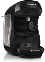 Bosch Tassimo Happy Friendly TAS102E Capsule-espressomachine, 70+ drankjes, geschikt voor alle kopjes, auto-stop, duurzaam, perfecte dosering, ruimtebesparend, 1400W, zwart