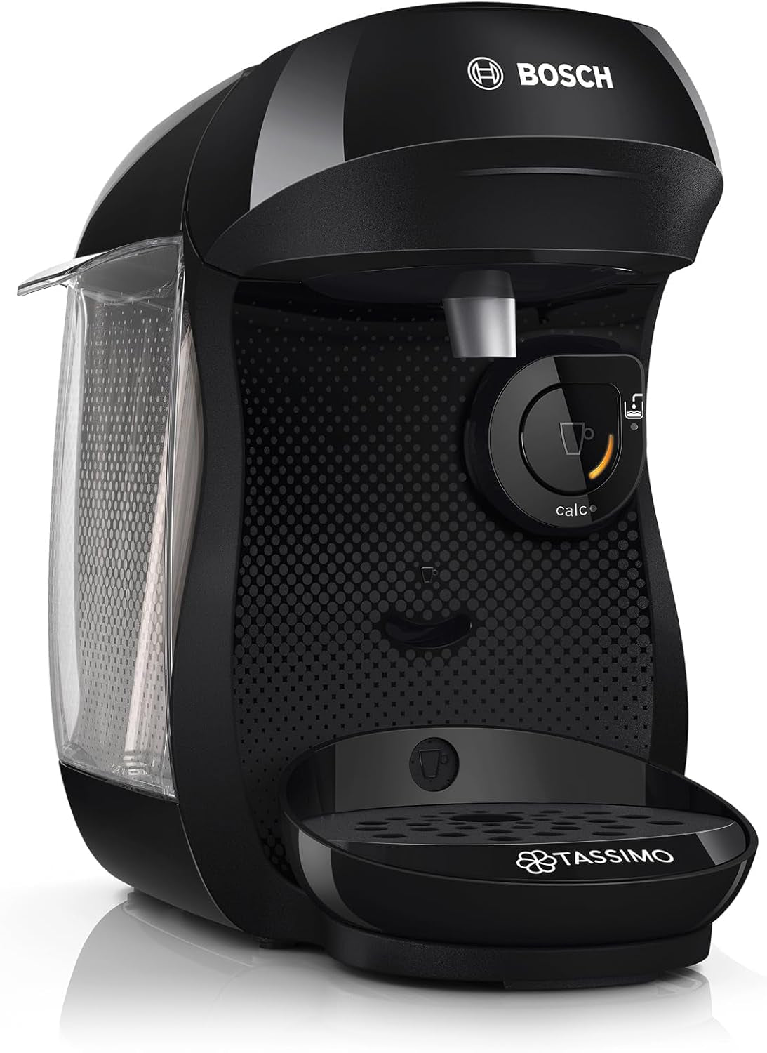 Bosch Tassimo Happy Friendly TAS102E Capsule-espressomachine, 70+ drankjes, geschikt voor alle kopjes, auto-stop, duurzaam, perfecte dosering, ruimtebesparend, 1400W, zwart