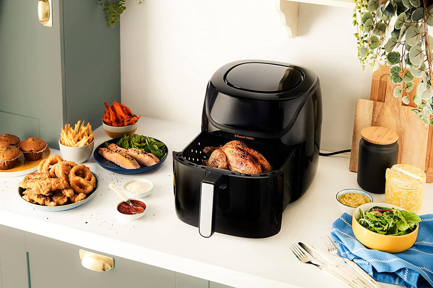 Russell Hobbs Air Fryer L 4L Rapid Airfryer, 7 kookfuncties, 10 programma's Huishoudelijke apparaten Naty Shop