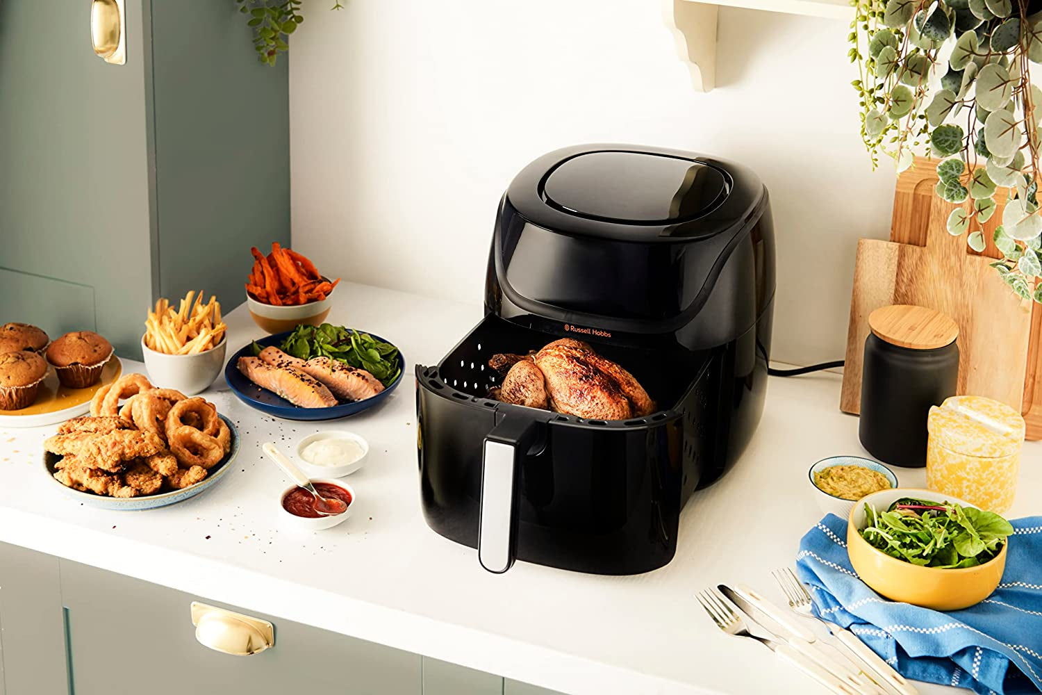 Russell Hobbs Air Fryer L 4L Rapid Airfryer, 7 kookfuncties, 10 programma's Huishoudelijke apparaten Naty Shop