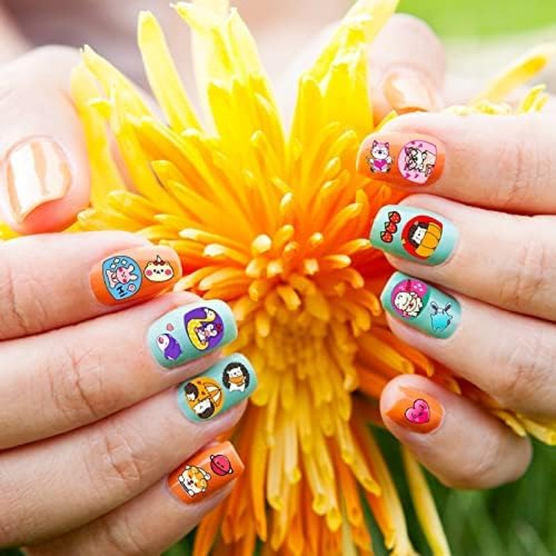 Leuke nagelstickers voor kinderen 20 vellen 3D-nagelstickers Glow In The Dark Bloemen Kleurrijke nagelkunstdecoratie Nagelstickers Zelfklevende stickers DIY Decoratie Accessoires