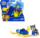 PAW PATROL Chase Action Pup Mini reddingsvliegtuigspeelset met opvouwbare vleugels Speelgoed voor kinderen van 3 jaar oud Actiefiguren Naty Shop Chase