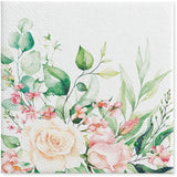 PAW - 3-laags servetten (33 x 33 cm) I 20 stuks I Perfect voor verjaardagen, feesten, bruiloften, communies en feestdagen I Gekleurde papieren servetten - Bloemen, Rozen I Kleur: Floral Moments (Pack van 2)