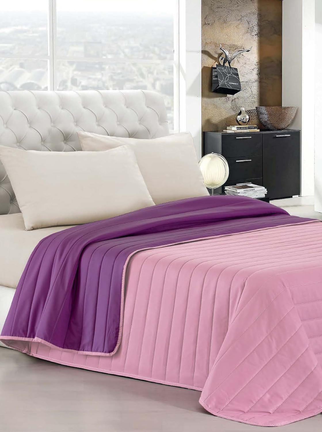 Italiaans beddengoed Estivo eenpersoonsbed, linnen, Aqua, 170 X 270 Cm Dekbedden en dekbedden Naty Shop Viola/Lilla 170 X 270 Cm