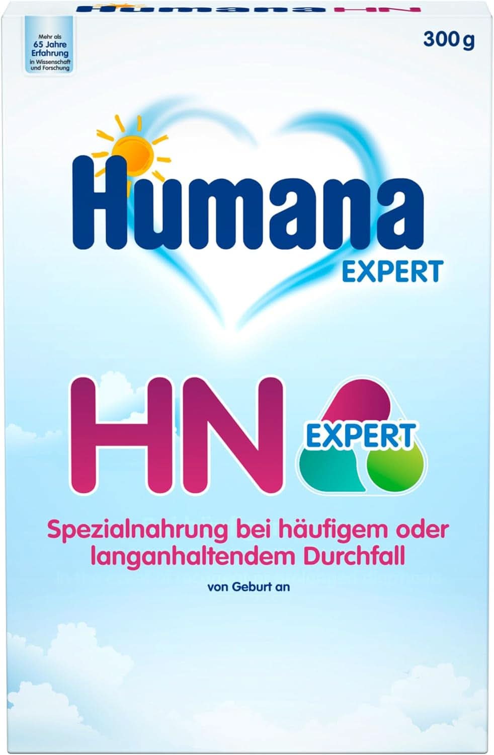 Humana HN Expert, vanaf de geboorte, speciale voeding bij frequente of langdurige diarree, ondersteunt de normalisatie van het ontlastingspatroon, met banaan, 300 g Naty Shop 300 gram