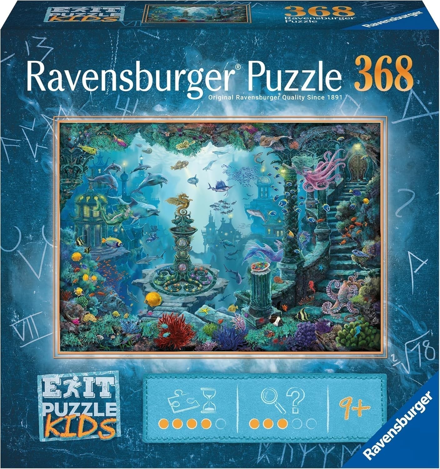 Ravensburger EXIT Puzzle Kids - 13394 In het onderwaterrijk - legpuzzel 368 stukjes voor kinderen vanaf 9 jaar, kinderpuzzel Puzzel Naty Shop Standaard titel