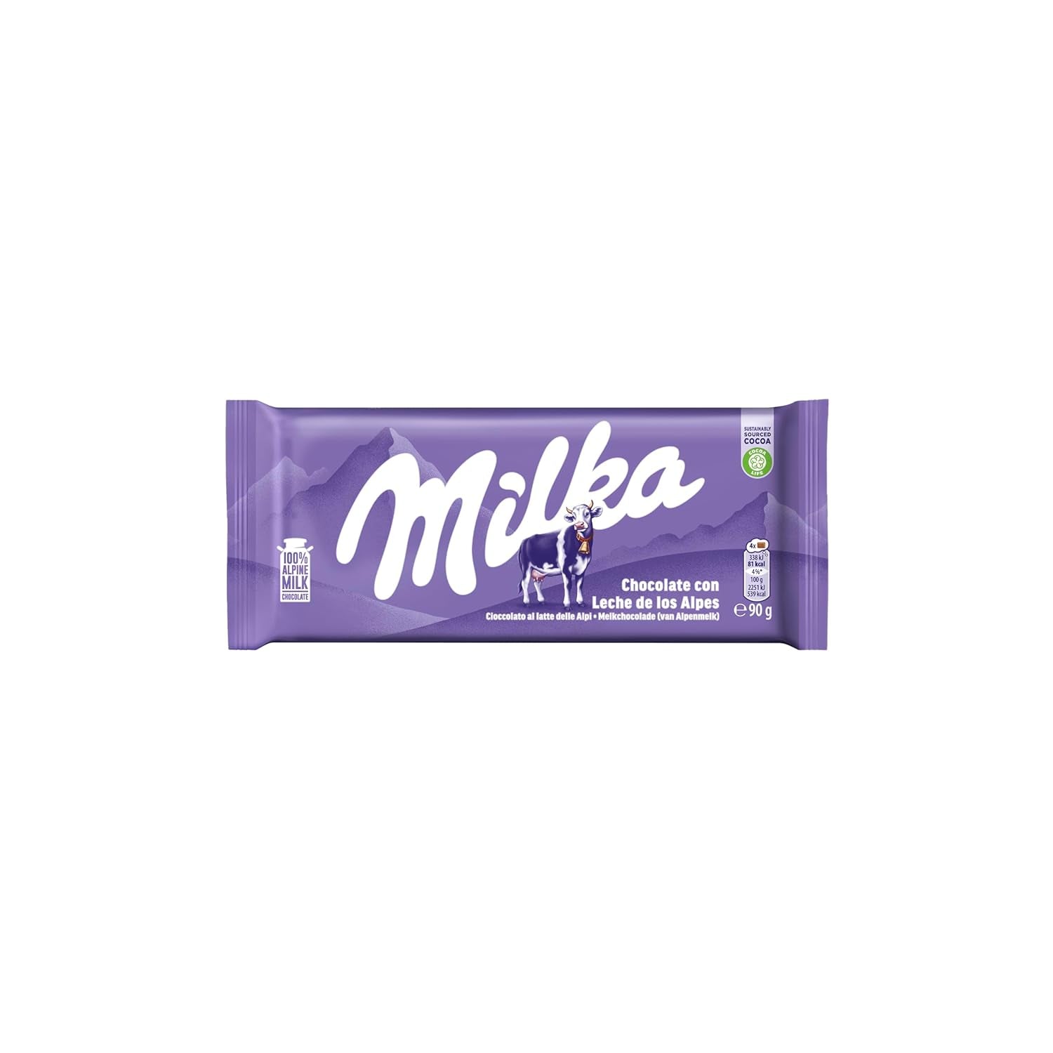 Milka Koeienvlekken – Alpenmelkchocolade met witte chocolade in koevlekkenmotief – 24 x 90 g