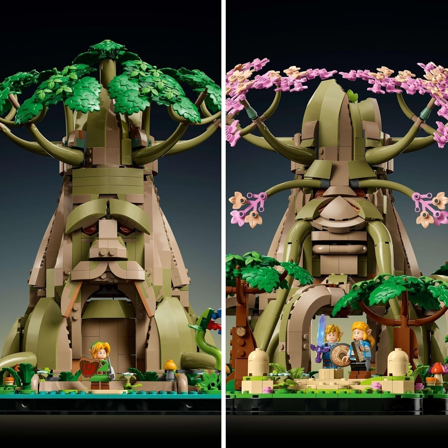 LEGO The Legend of Zelda Deku Tree 2-In-1 - verzamelstuk met prinses Zelda en 3 Link minifiguren - bouwset voor volwassenen en cadeau-idee voor videogamefans - 77092 Bouwsets Besuche den LEGO-Store