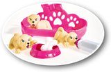 Simba 105733041 - Evi Love Puppy Love met DRIE puppy's, met hondenhuis en accessoires, modepop, 12 cm, voor kinderen vanaf 3 jaar