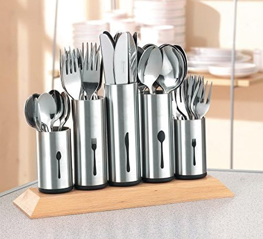 Bestekhouder van roestvrij staal, 1 st., zilver Kitchen Naty Shop A 2 st