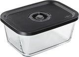 Vacuümset Küchenprofi EASYFRESH | Set van 7 stuks | 1x elektrische vacuümpomp, 1x vacuümpot S, M en L, 3x vacuümzakken 22x21 cm | borosilicaatglas, hoogwaardig kunststof | bereiding en opslag Voedselbewaardozen Naty Shop Vacuümdoos L