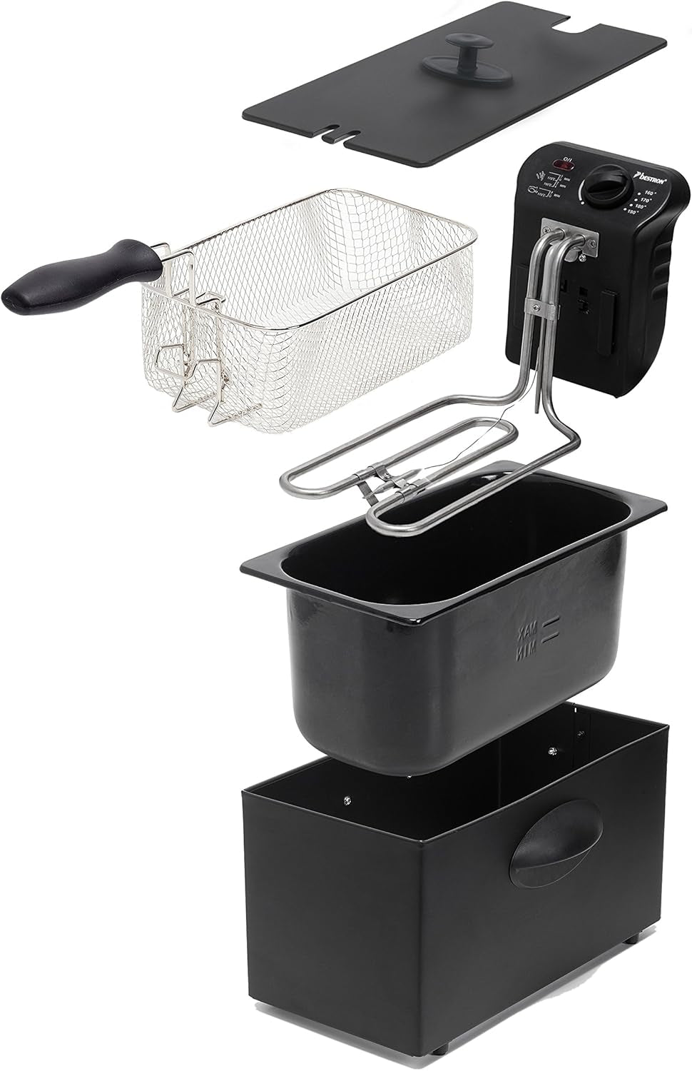 Bestron oliefriteuse met koudezonetechnologie, 3,5 liter, 2000 watt Apparaten Naty Shop