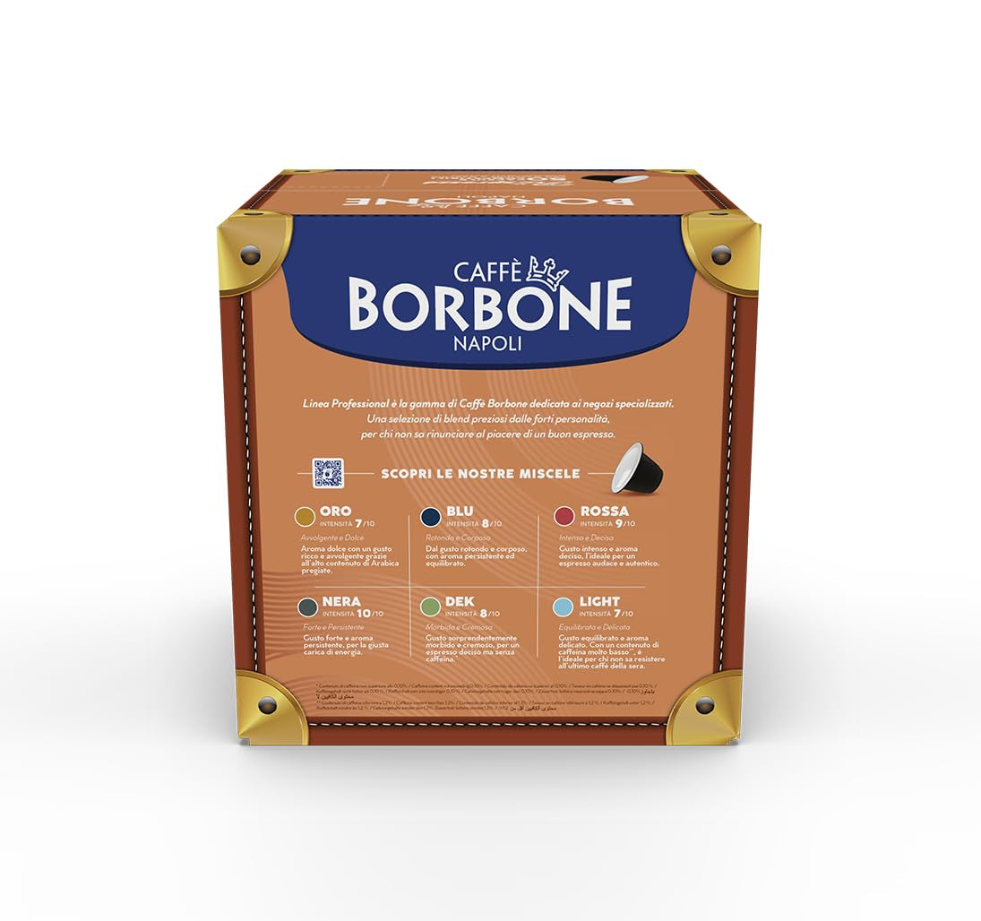 Caffè Borbone Respresso, Rote Kaffeemischung - 50 Kapseln - Compatibel met Nespresso®* Haushalts-Espressomaschinen