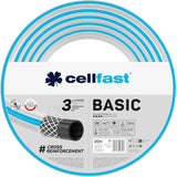CELLFAST tuinslang, 3-laags tuinwaterslang, duurzame draadversterkt, flexibele irrigatieslang, UV-bestendig, anti-algen, 3,4 inch, 20 meter lengte
