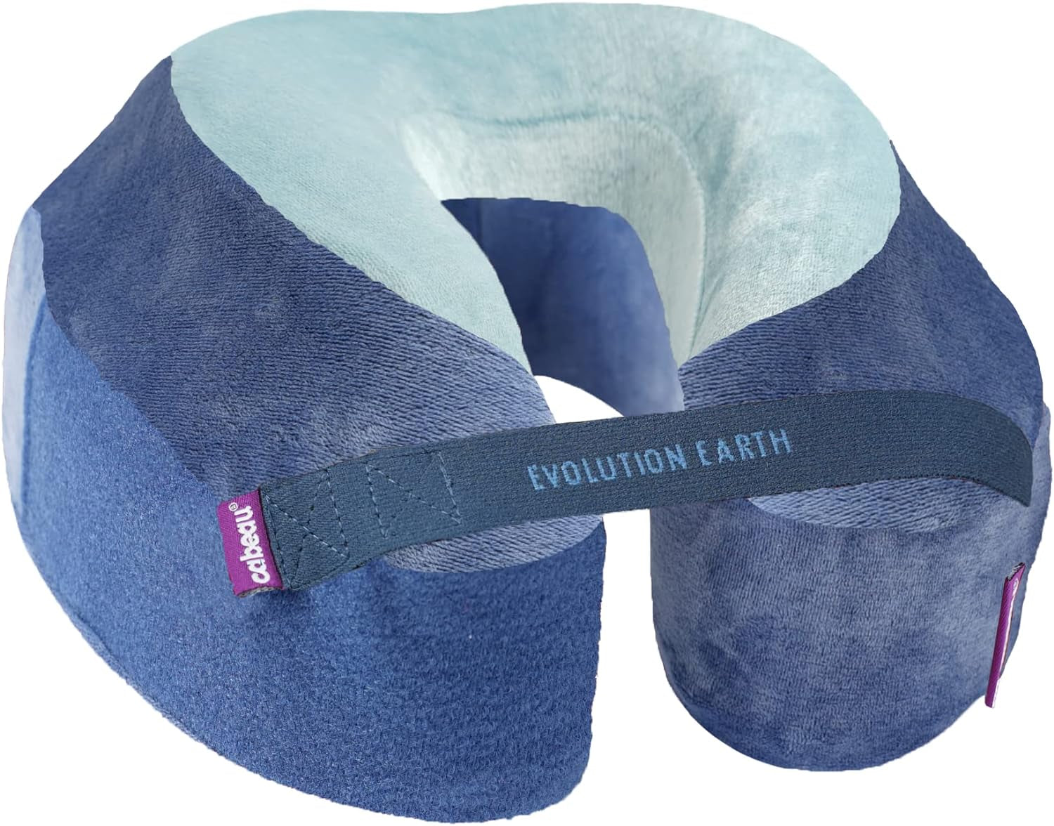 Cabeau Evolution Earth - Nekkussen 25 cm Reiskussens Naty Shop Blauw