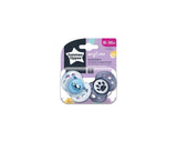 Tommee Tippee Anytime-fopspeen, symmetrische orthodontische vorm, BPA-vrije siliconen, 18-36 maanden, 2-pack, veelkleurig