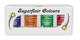 Sugarflair Pasta Food Coloring Set/4 Kleurstof voor pasta, fondant, marsepein, suikerpasta, botercrème en meer: ​​Macabre Green, Grape Purple, Blood Red