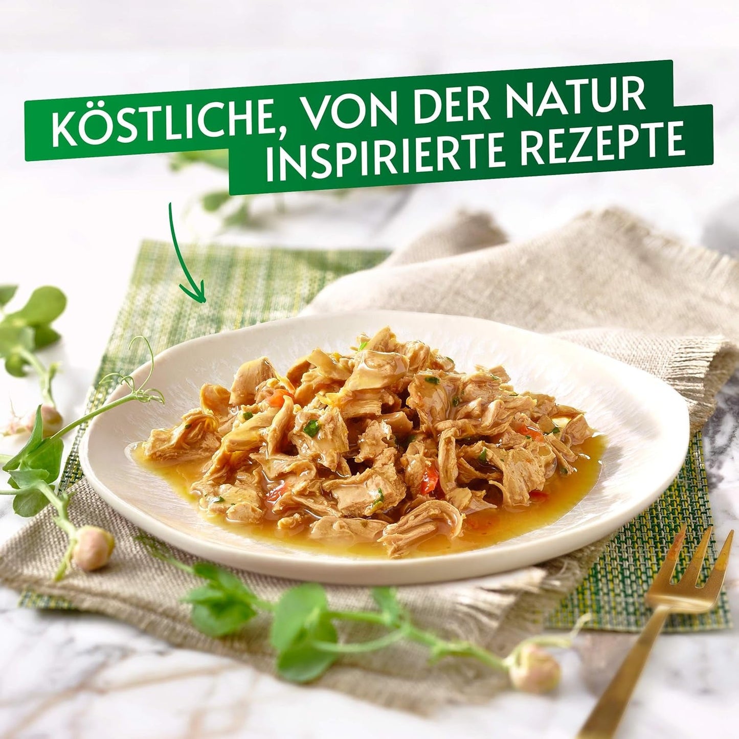 Gourmet Nature's Creation nat kattenvoer in gelei, natuurlijk kalkoen, verpakking van 12 (12 x 85 g)
