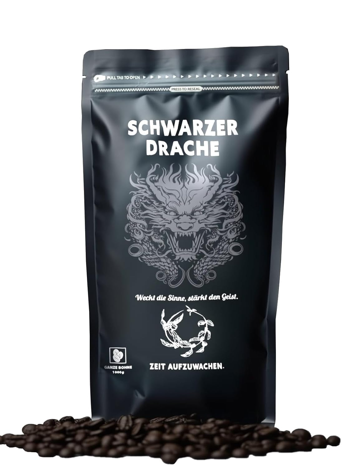 Black Dragon Espresso 100% Robusta - Extra sterke gebrande koffiebonen - Zeer sterke en volle koffie met hoog cafeïnegehalte - Zeer sterke espresso