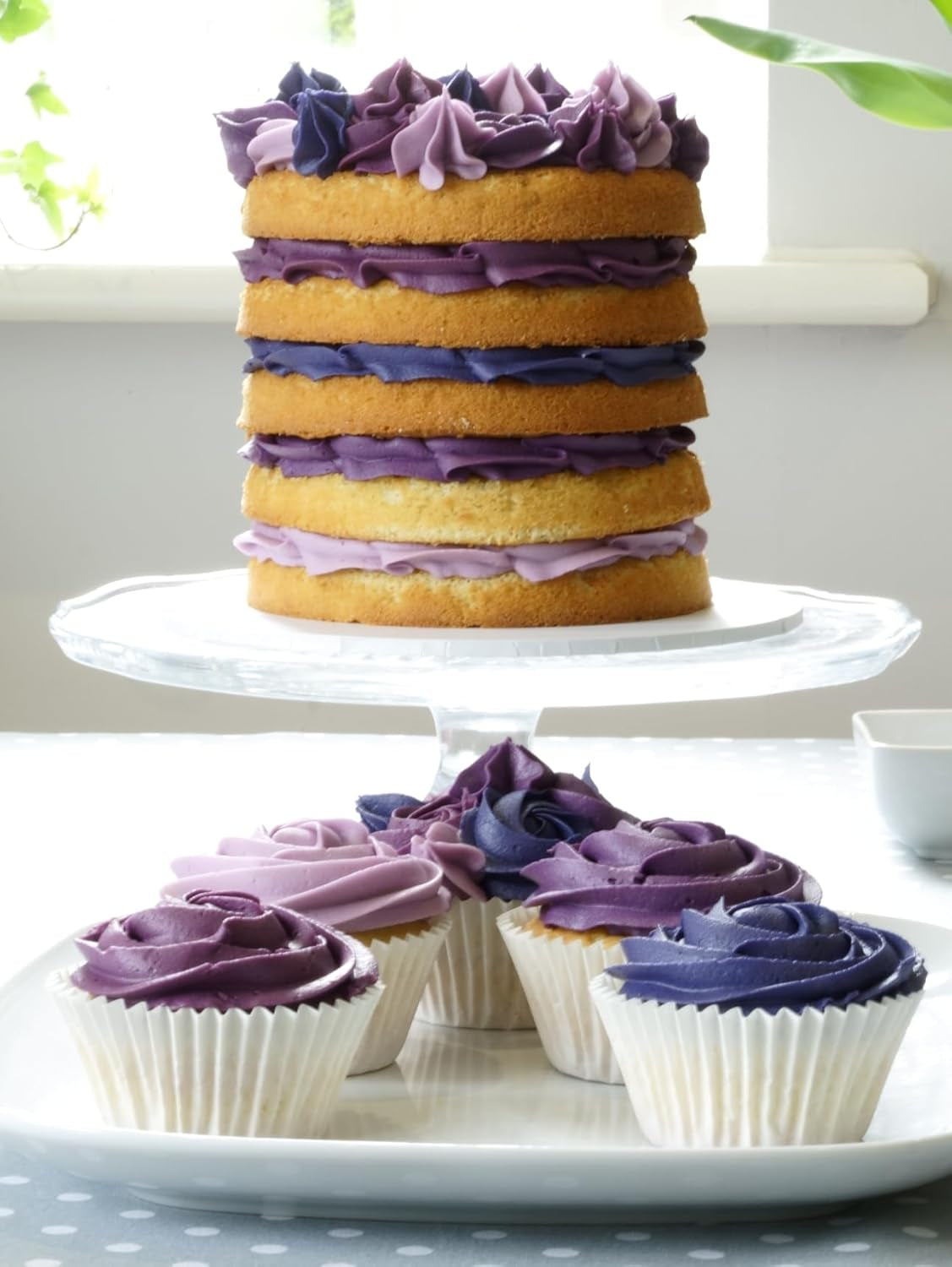Sugarflair Pasta Kleurstof Paars Set van 4 Pasta Kleurstof Fondant Marsepein Suikerpasta Botercrème en meer: ​​Paars, Lavendel, Druifpaars, Dieppaars - Set van 4