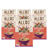 Allos Hof Granola met bessen | Biologische Muesli | Muesli met bessen | Krokante Muesli | Ontbijtgranen | Verpakking van 6 (6 x 300 g), 1 stuk (verpakking van 6)