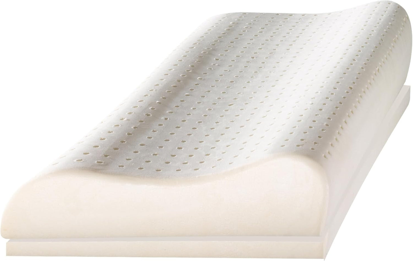 Billerbeck Pillow S20 Latex - Nekkussen in 40 X 80 Cm - Neksteunkussen met zachte latexkern, wit Naty Shop standaard kussens