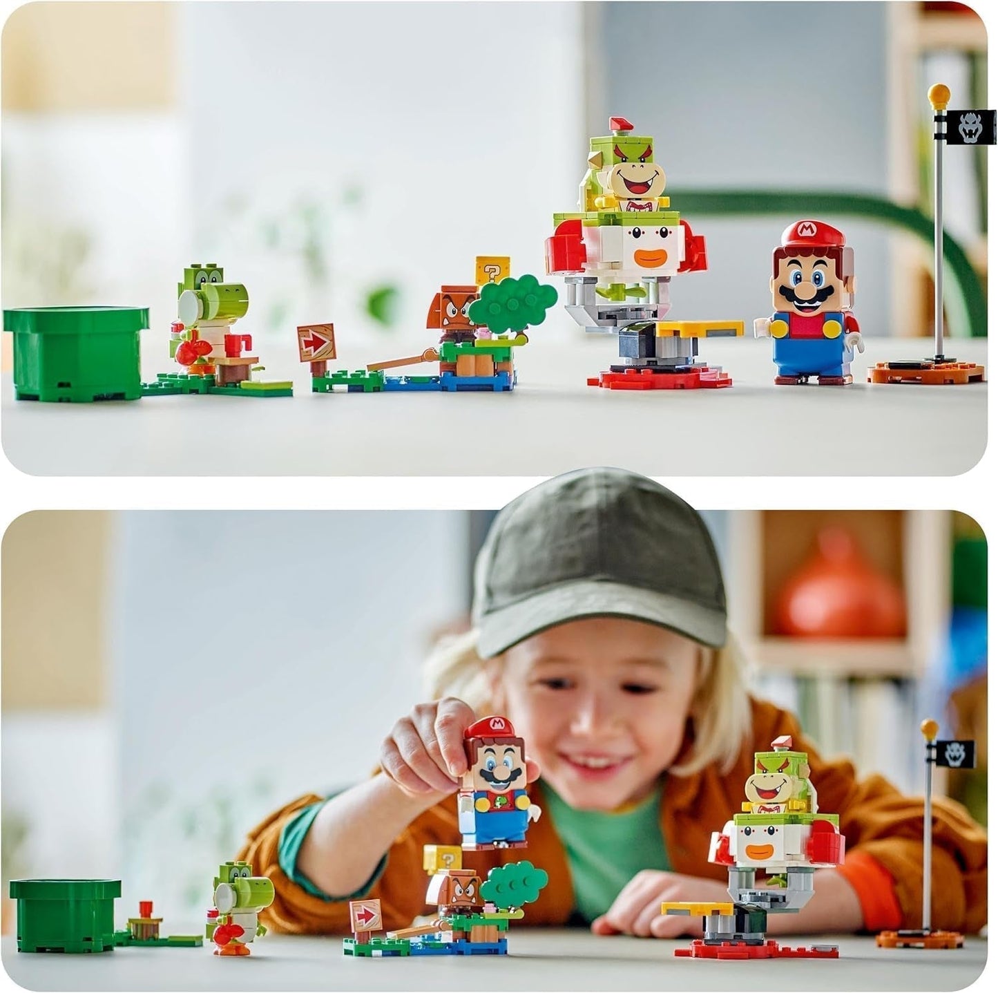 LEGO Super Mario-avontuur met interactieve Mario, Junior Clown-karset, Toy Yoshi, Nintendo-cadeau voor jongens, meisjes en gamers vanaf 6 jaar 71439 Bouwsets Besuche in LEGO-Store