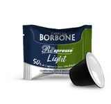 Caffè Borbone Respresso, licht koffiemengsel, 50% Weniger Kaffein als die Blue Mischung - 50 Kapseln - Compatibel met Nespresso®* Haushalts-Espressomaschinen