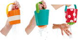Hape Kleurrijke emmerset | Driedelig waterrad-badspeelgoed voor peuters, veelkleurig Jucarii Bebe Naty Shop