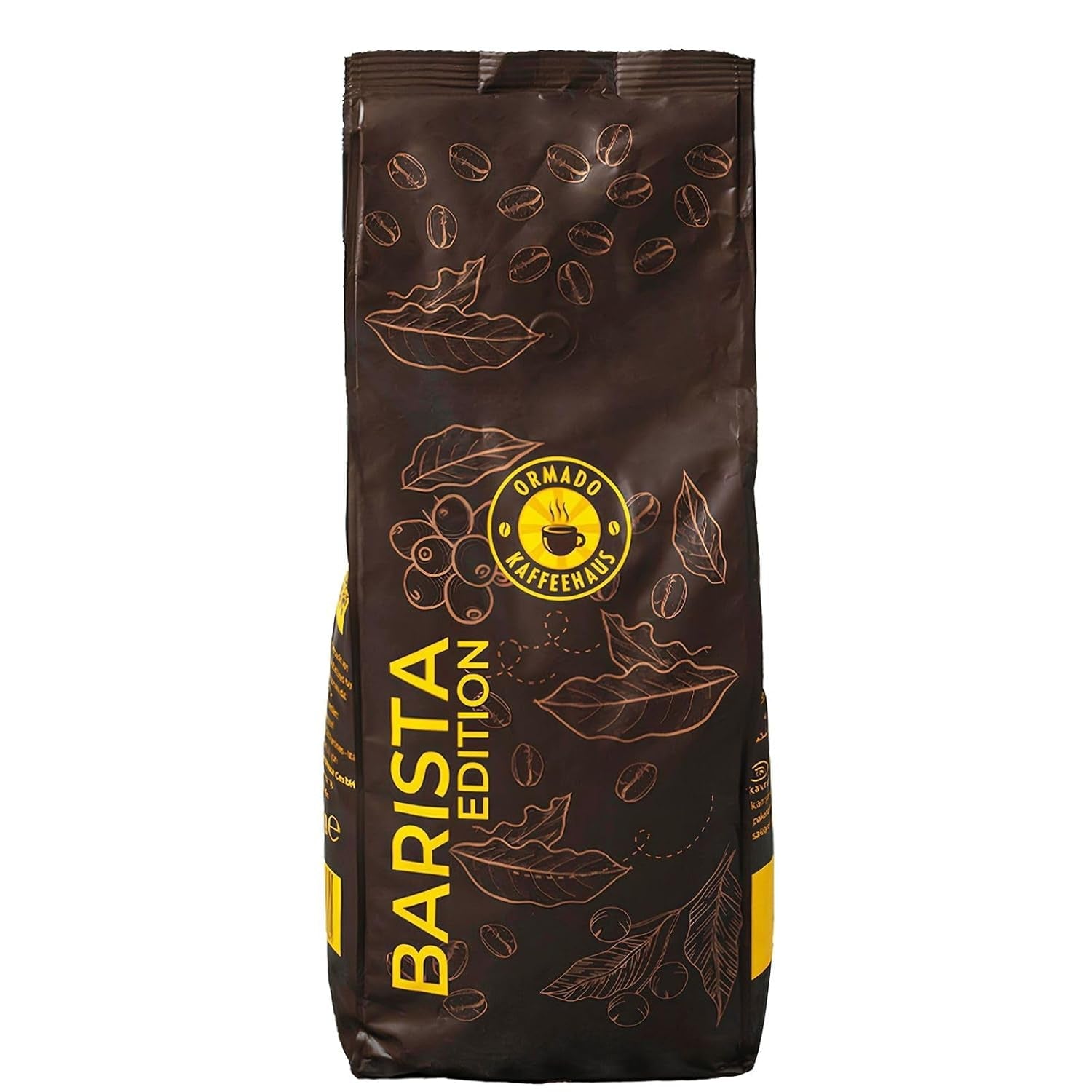 Ormado Coffee House, koffiecapsules, gepatenteerde Keniaanse koffiebonen - Arabica en Robusta Blend, hele koffiebonen voor volautomatische koffiemachines, gebrande bonen, full body koffie 1 kg, volautomatisch