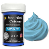 Kleurstof Sugarflair Paste Pastel Sky Blue, kleurstof voor pasta, voor fondant en marsepein, geconcentreerde kleuren Spectral - 25 g