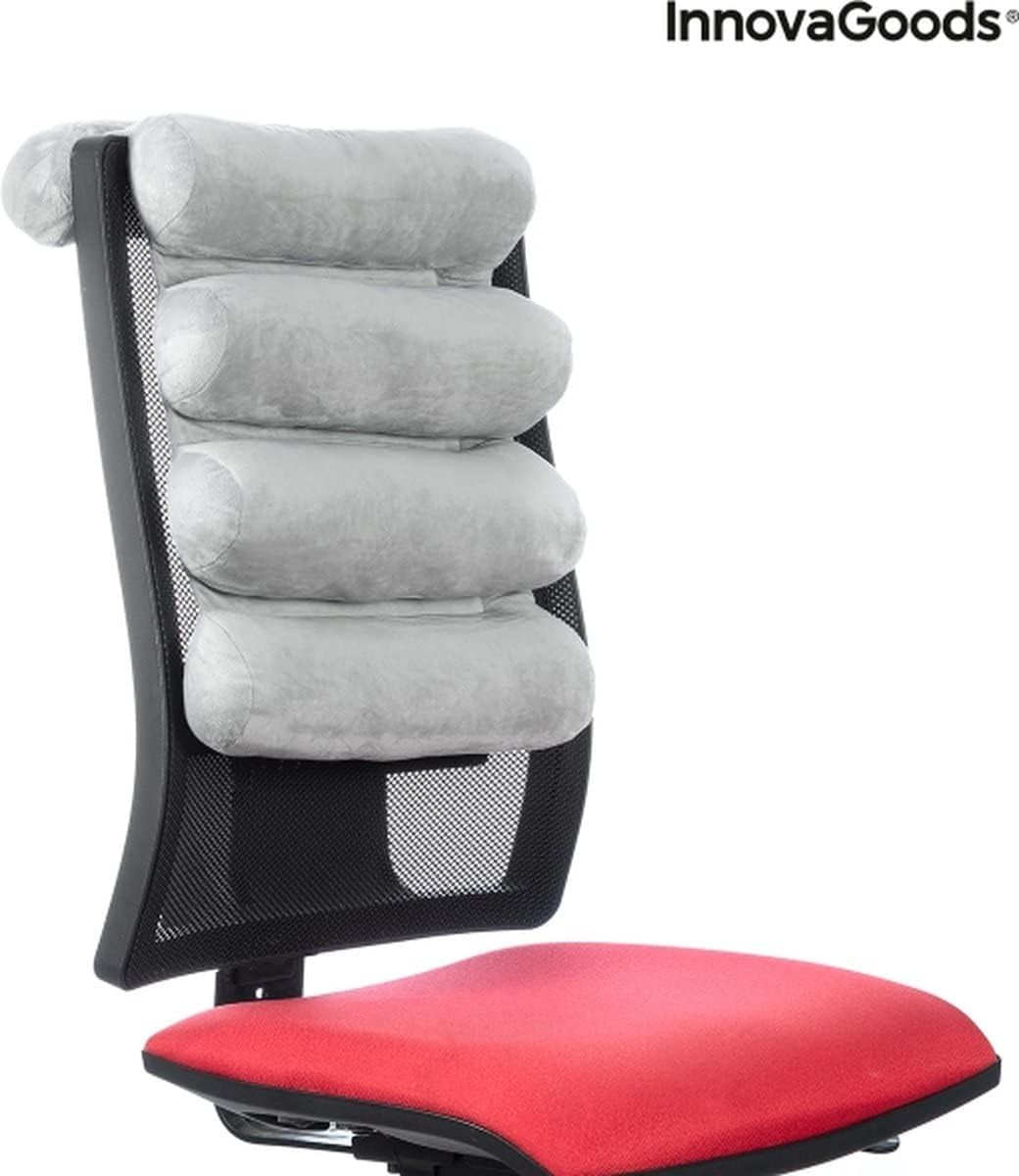 Innovagoods® 5-module multifunctioneel ergonomisch buiskussen, opvouwbaar, stevig en duurzaam, fluwelen ontwerp, katoen/Pp-materiaal, ideaal voor kantoor, thuis, telewerken, auto. Naty Shop standaard kussens