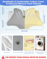 Orthopedisch kussen, zijsteunkussen, neksteunkussen, nekpijnkussen, traagschuimkussen, ergonomisch kussen, voor zijdelingse rug- en buikondersteuning - Vlindervorm Cervicale orthopedische kussens Naty Shop