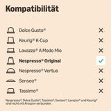 by Amazon Lungo Kaffee-Kunststoffkapseln, Nespresso-compatibel, 20 Stück, Packung mit 1 – Rainforest Alliance-zertifiziert