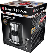 Russell Hobbs Koffiezetapparaat [Douchekop voor optimale extractie en aroma] Adventure (1 tot 8 kopjes, 1,0 liter thermische karaf, automatische uitschakeling, antidruppelsysteem, 1100 W) Filterkoffiezetapparaat 24020-56