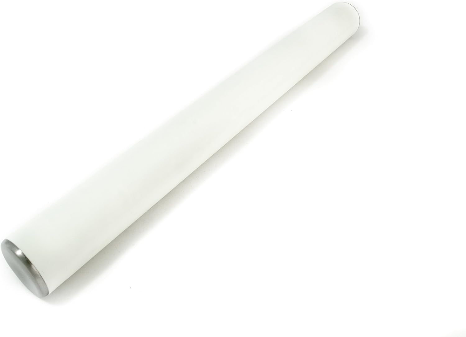 Städter professionele deegroller met siliconen oppervlak, Ø 5 cm, L 49 cm, voor het perfect uitrollen van fondant en marsepein, siliconen van voedingskwaliteit, wit