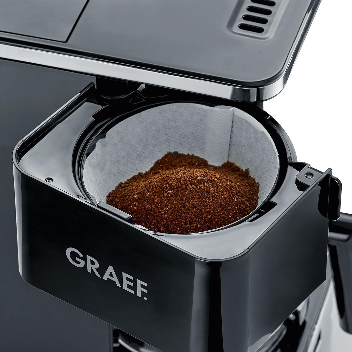 GRAEF. FK402 Filter-espressomachine Zwart, 1,25 liter, warmhoudfunctie, timer, pre-infusiefunctie, zetkop voor optimale smaakontwikkeling, eenvoudig in gebruik