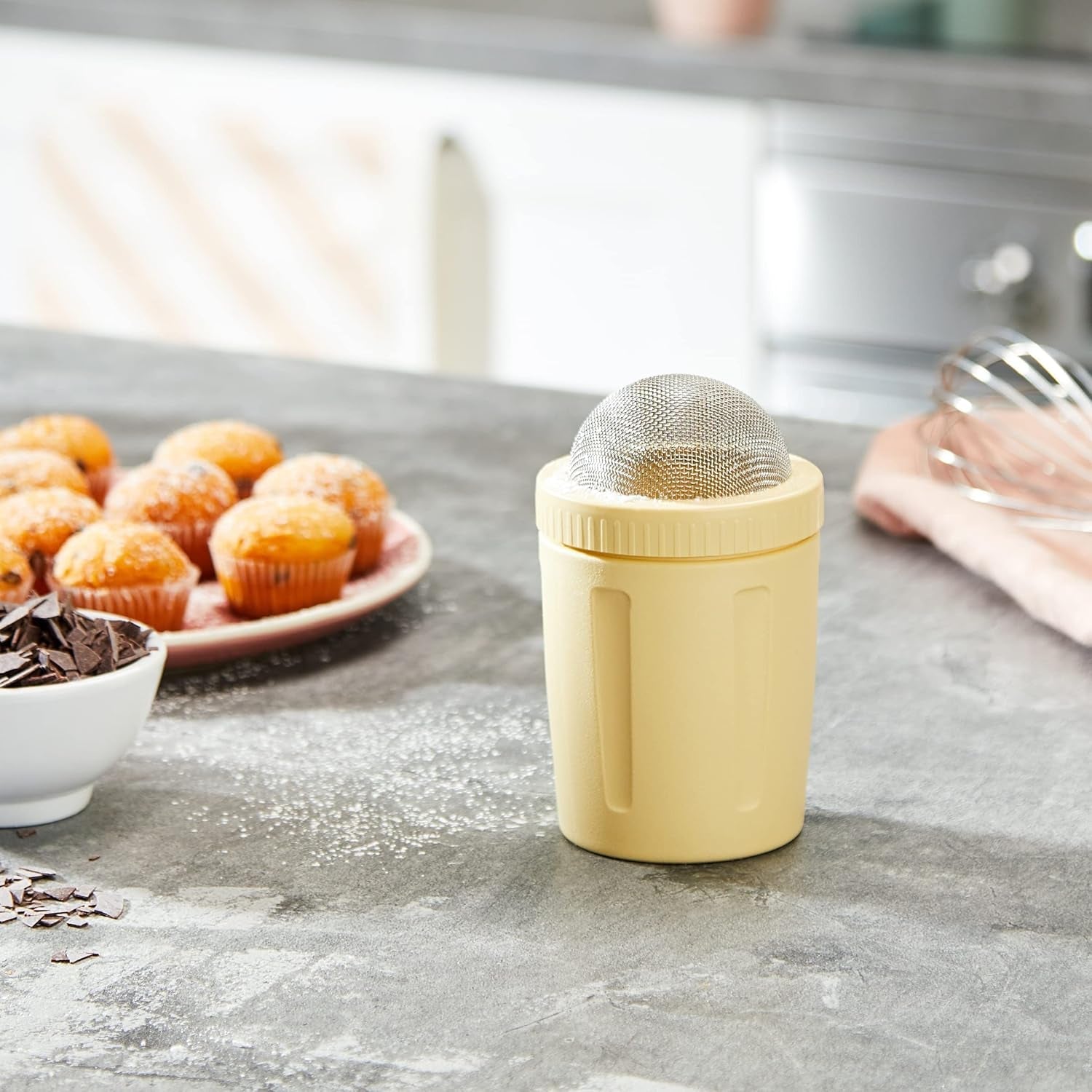 Zenker Shaker voor poedersuiker en cacao, kunststof, assorti, 7,5 x 6,5 x 12,5 cm