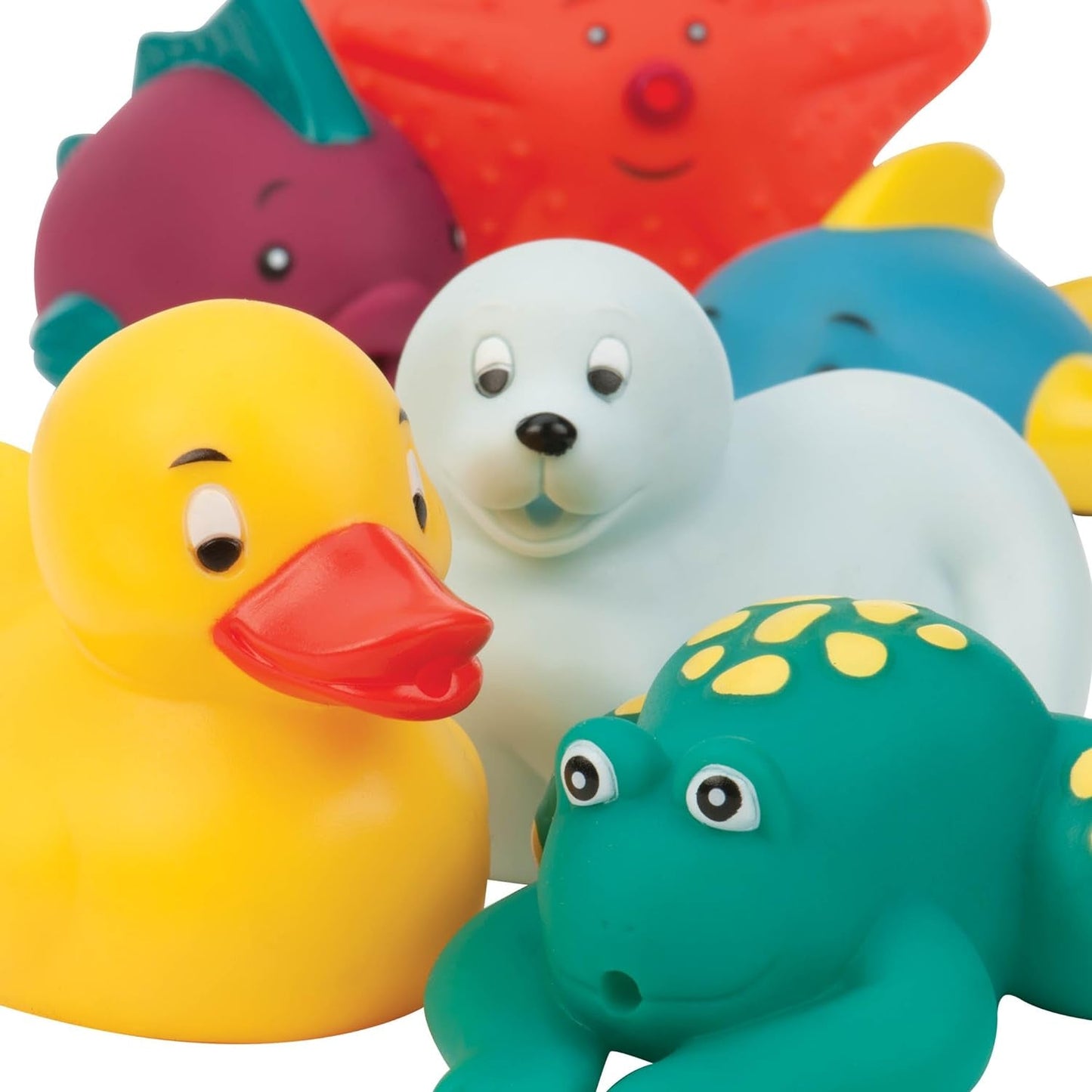 Battat 12-delig Badspeeltje Babybadje Waterdieren - Badmaatjes voor baby's vanaf 10 maanden - Badspeeltje Eend en meer Bebe Toys Naty Shop