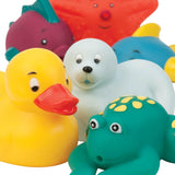 Battat 12-delig Badspeeltje Babybadje Waterdieren - Badmaatjes voor baby's vanaf 10 maanden - Badspeeltje Eend en meer Bebe Toys Naty Shop