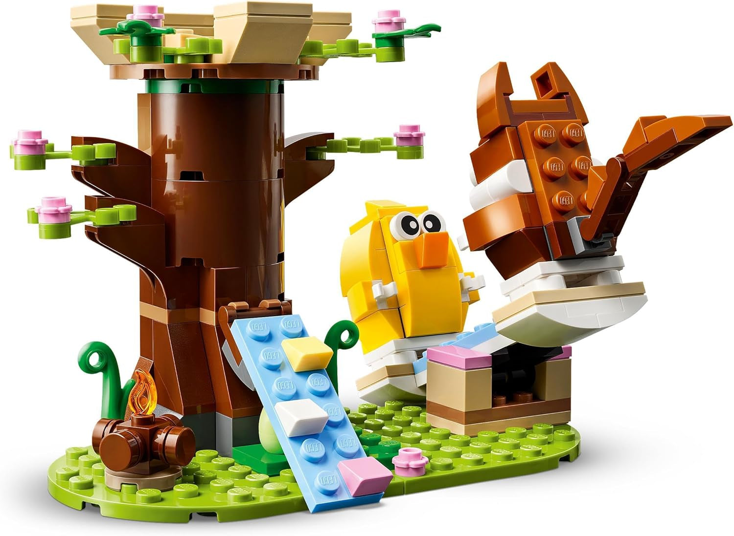 LEGO Spring Dierenspeeltuin, Vogel- en Eekhoornbouwset, Boomhutspeelset voor kinderen, Cadeau-idee voor 8-jarige jongens en meisjes, Dierenset, Dierenfigurenspeelgoed 40709 Bouwsets Beuche bij LEGO-Store