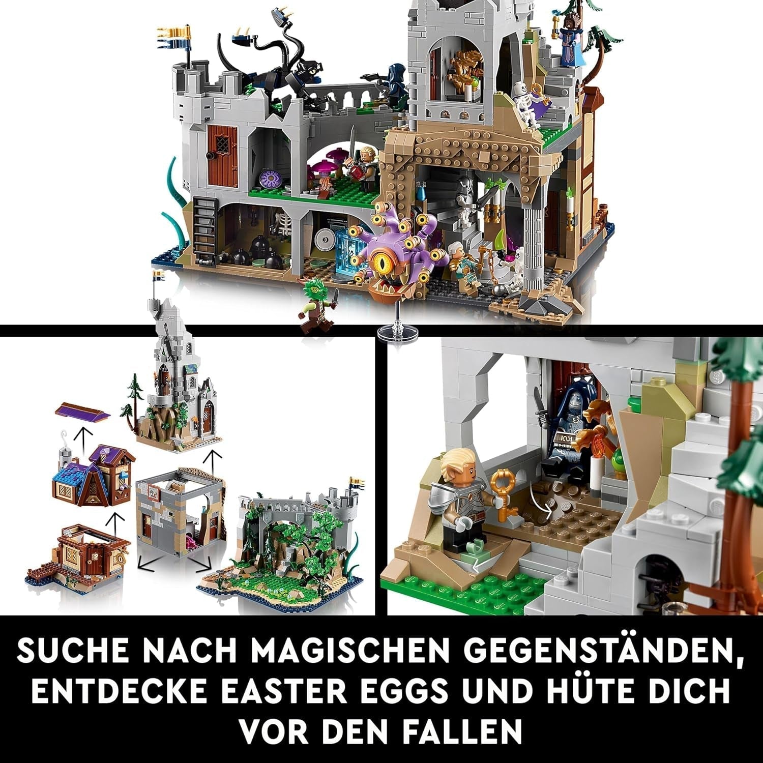 LEGO Ideas Dungeons & Dragons: De sage van de rode draak, bouwset voor volwassenen, Dungeons and Dragons cadeau-ideeën voor fans, fantasiebouwset, creatieve activiteit 21348 Bouwsets Besuche in LEGO-Store