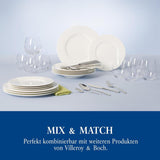 Villeroy & Boch Wonderful World 12-delige serviesset, vaatwasser- en magnetronbestendig, wit, borden, serviesgoed, porselein, dinerborden, set, moderne serviesset, premium porselein