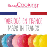 Scrapcooking - Set van 9 poedervormige kleurstoffen voor levensmiddelen - Blauw, Geel, Roze, Paars, Oranje, Limoengroen, Rood, Poederroze, Zwart - Eetbare kleurpoeder voor cakes, muffins, macarons - 4270