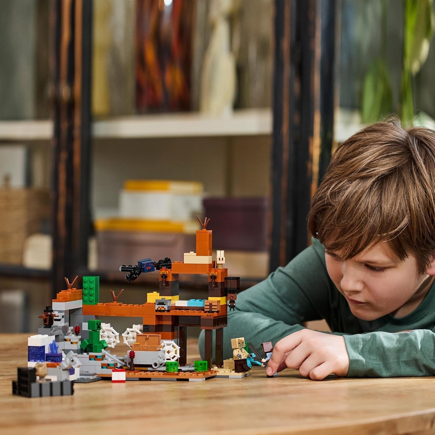 LEGO Minecraft Badlands Mijn Videogame Mijnbouwspeelgoedset voor jongens en meisjes vanaf 8 jaar Leuke bouwstenen Avontuurset Verjaardagscadeau 21263 Bouwsets Bekijk de LEGO-Store