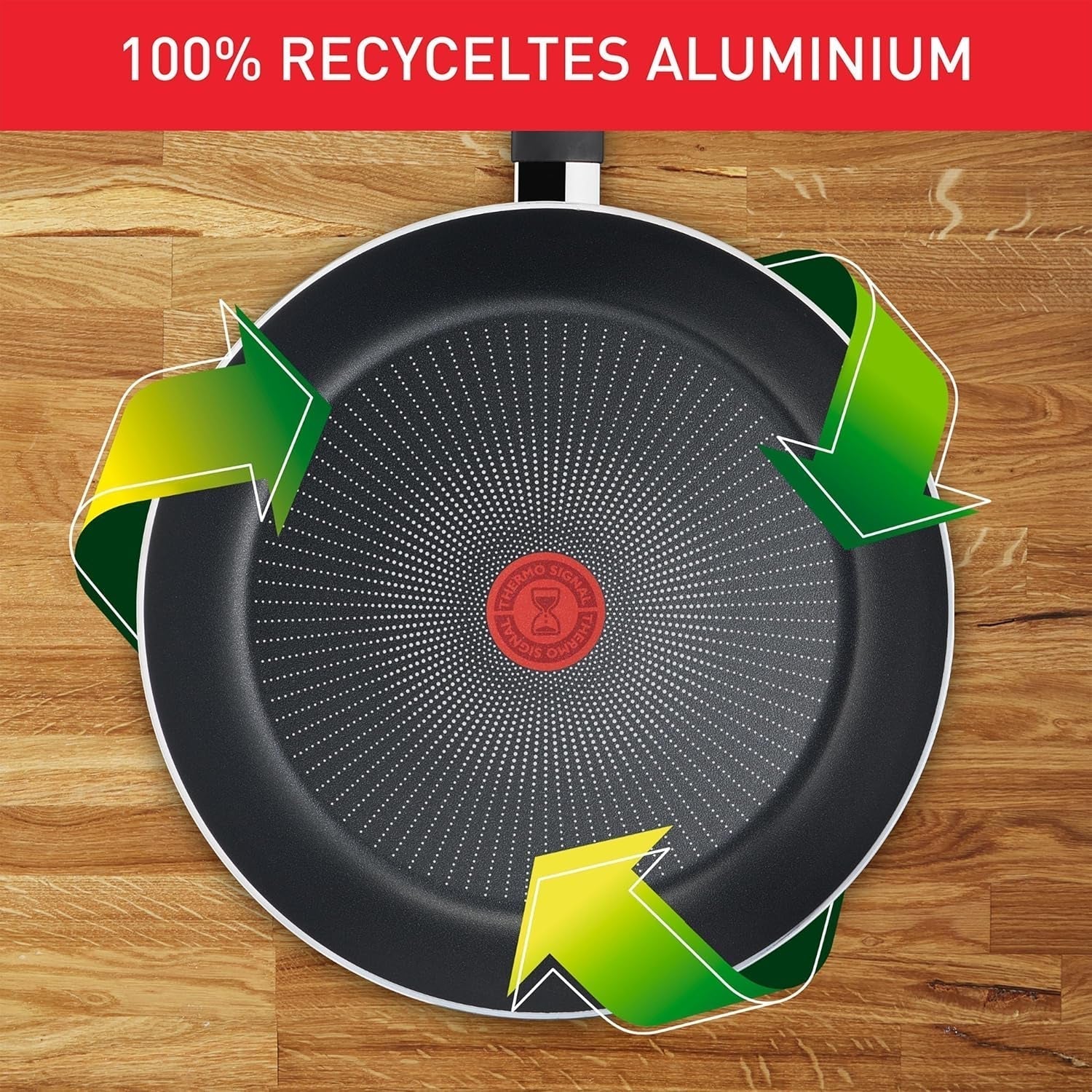 Tefal Recycled on, 100% gerecyclede aluminium pan, antiaanbaklaag, inductie Potten en pannen Naty Shop